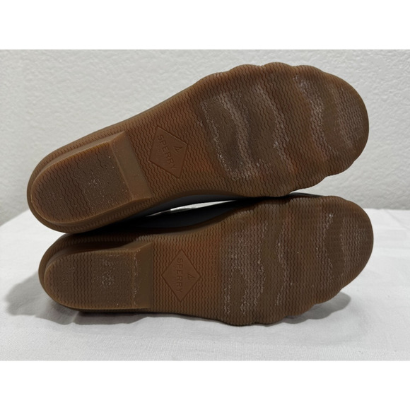 Sperry Womens Saltwater Emboss Wool Fleece Duck Style Boots Size 10M Gray - Picture 3 of 9